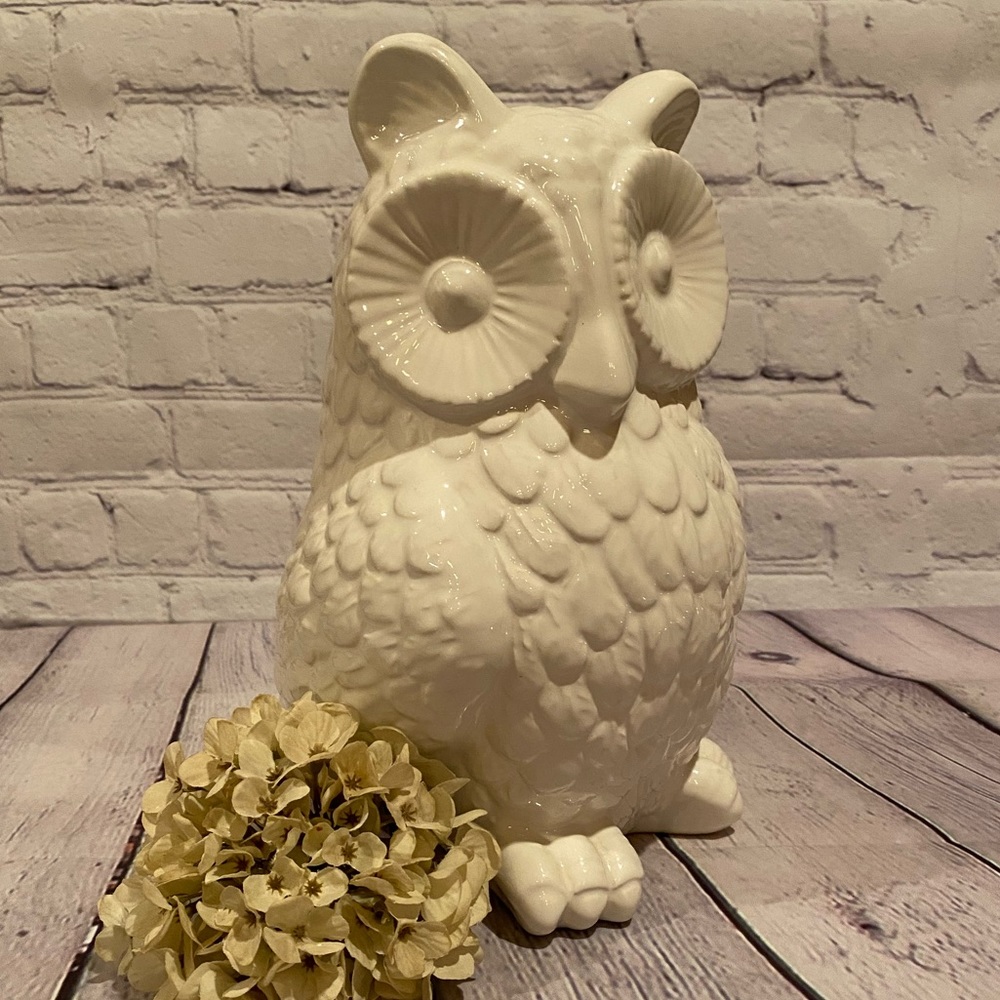 Large Ceramic Owl Decoration